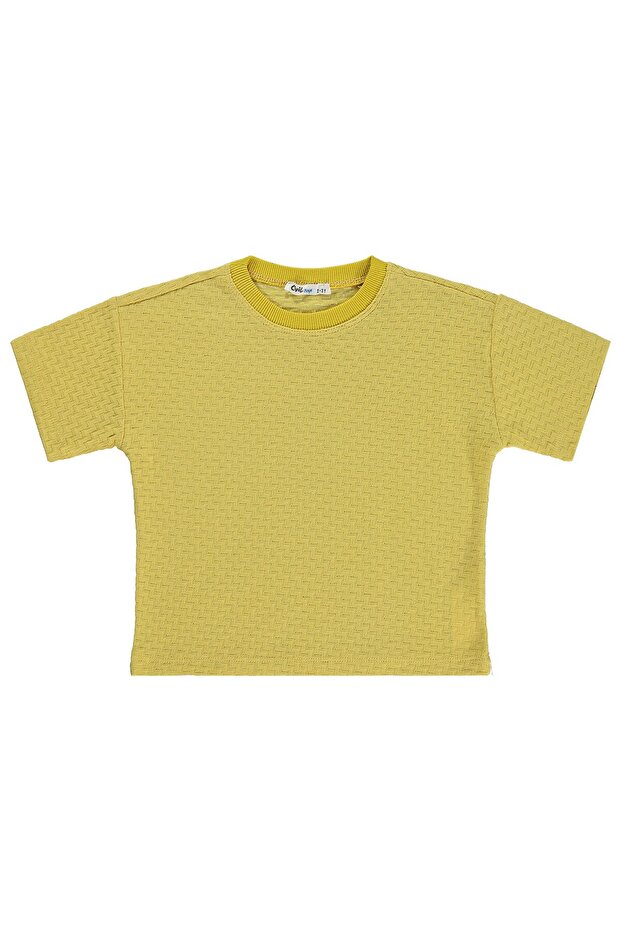 Sailing Textured T-Shirt for Ages 2-5 - Yellow
