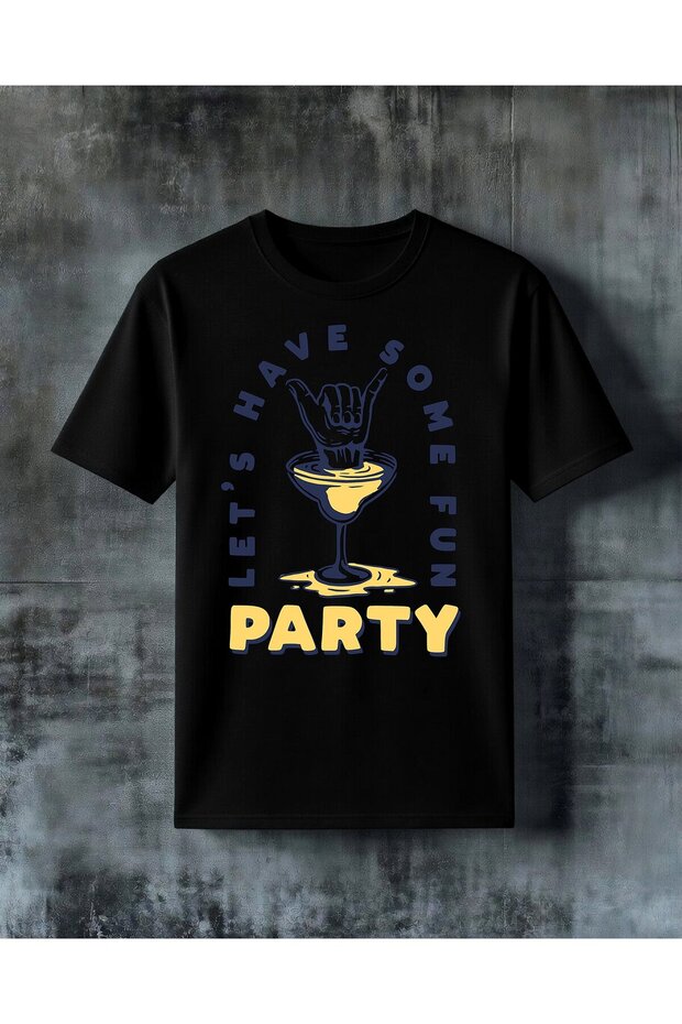 Have Some Fun Party Printed Oversize T-Shirt