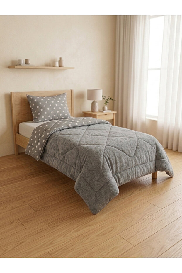 Premium Wellsoft Silicone Filled Single Duvet + Pillowcase Set - Sleeping Set