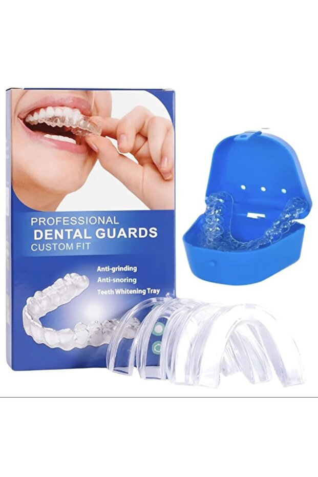 Large Blue Best Sell 4pcs/Box Mouth Guards for Clenching Teeth Moldable Dental Teeth Night Guard for