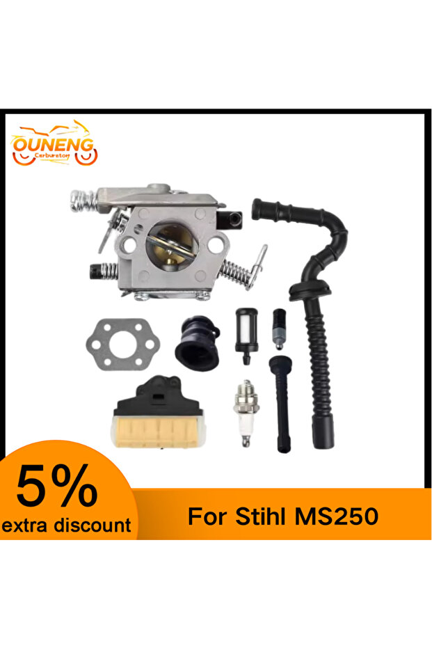 MS250 SET For Stihl MS210 MS230 MS250 021 023 025 Chainsaw Carburetor Replacement Kit
