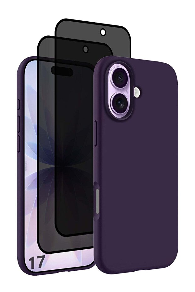 3 Packs Silicone Protective Phone Case for iPhone 17 - Soft Anti-Scratch Microfiber Lining