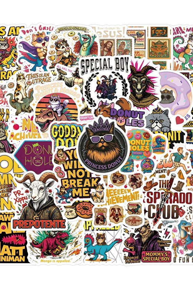 50Pcs 50Pcs Dungeon Crawler Carl Stickers Vinyl Waterproof for Laptop Phone Case Notebook Water Bott