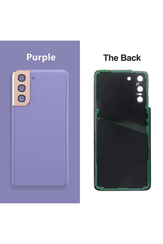Purple For S21 5G SM-G991B G991B/DS G991U Back Cover Battery Case Rear Housing Replacement with ...