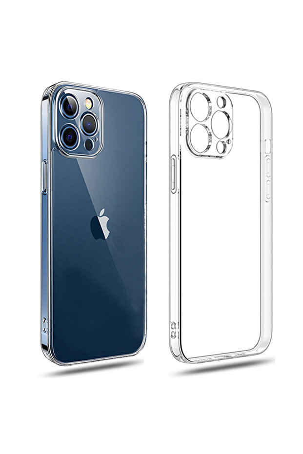 غطاء هاتف سيليكون شفاف لـ iPhone 15 Pro، مناسب أيضًا لـ iPhone 16، 15، 14 Plus، 13، 12، 11 Pro Max، 12، 13 Mini.