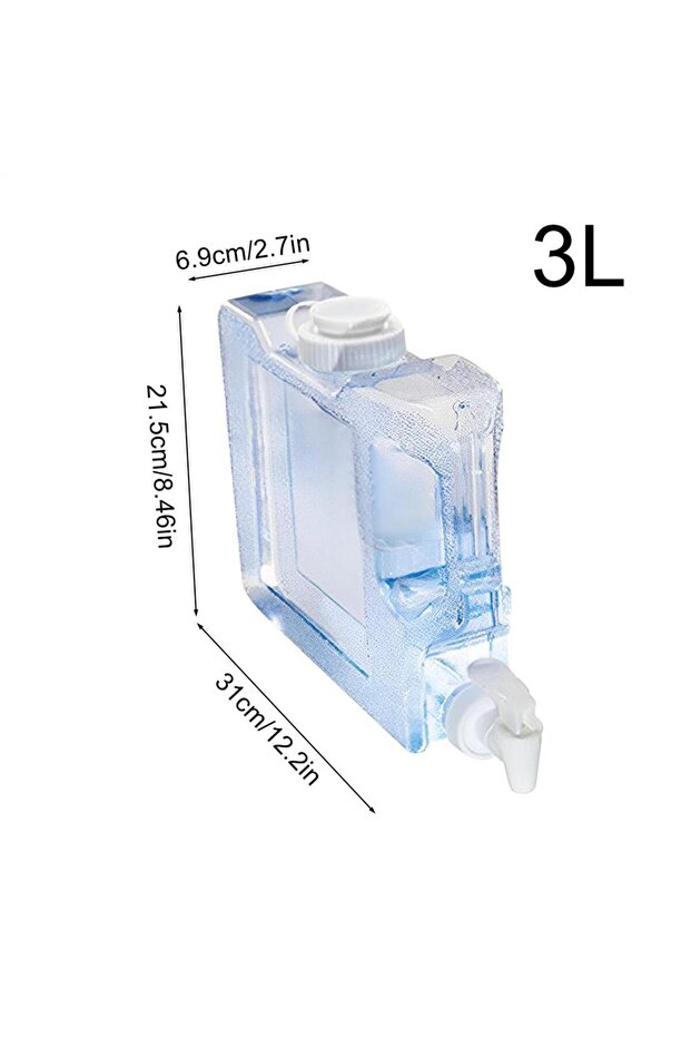 3L 3L Water Container With Spigot Heavy-Duty Water Container Camping Water Dispenser With Spigot Car