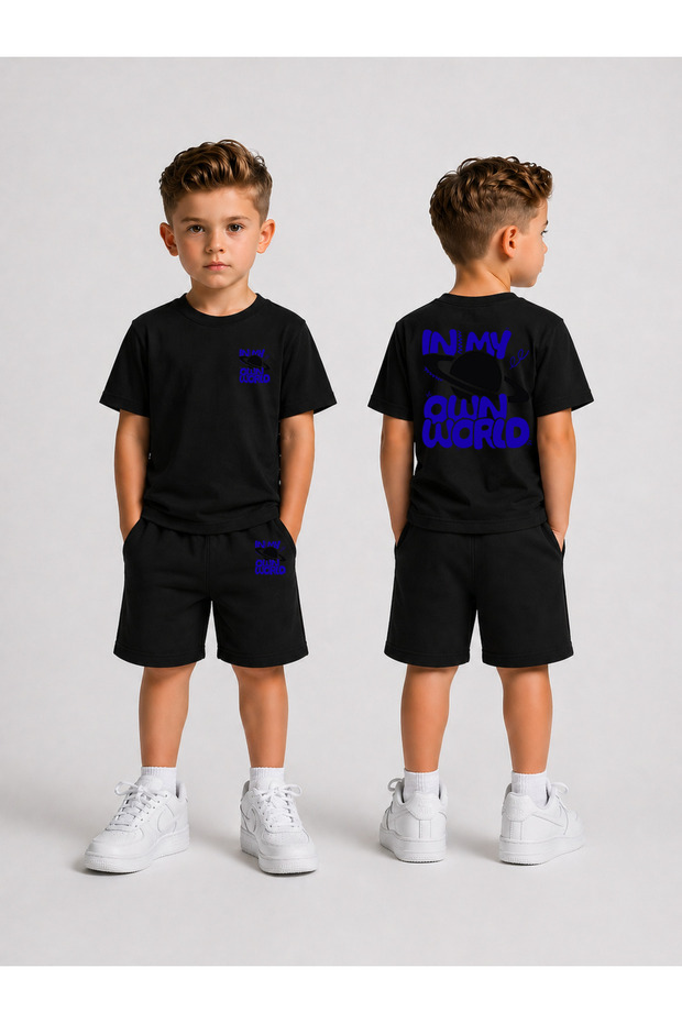 Children's T-Shirt and Shorts Set Printed Cotton Summer Combination