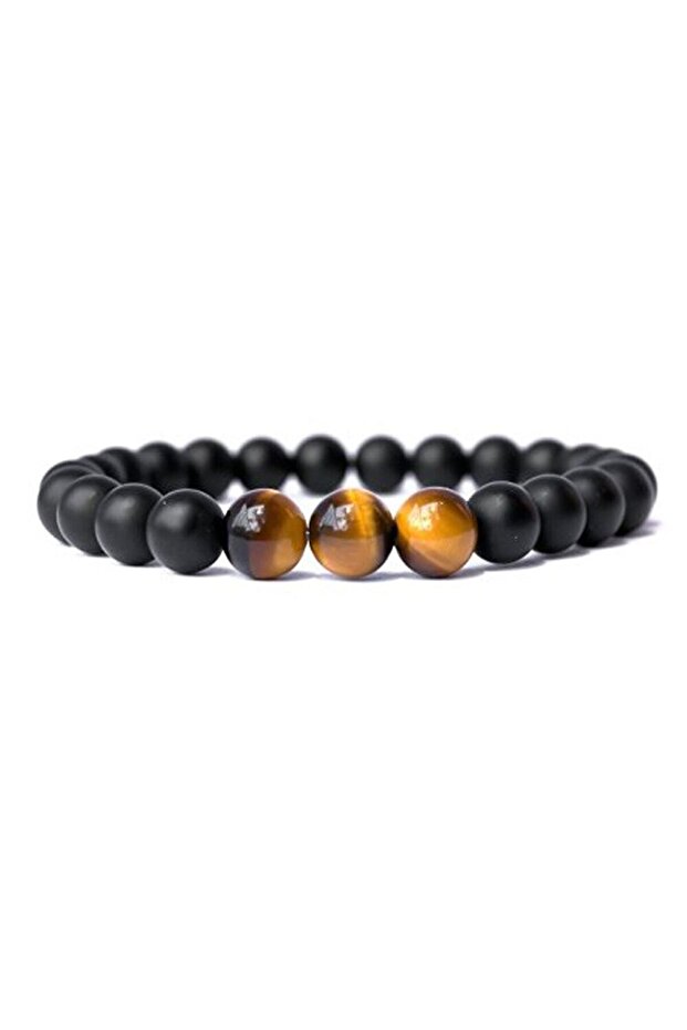 Turtle-Matte Onix Design Natural Stone Bracelet