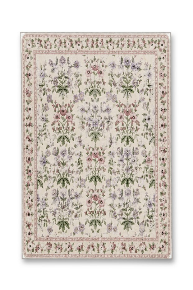 Sdt Fish Theme Patterned Modern Woven Base Decorative Carpet Mosso3356