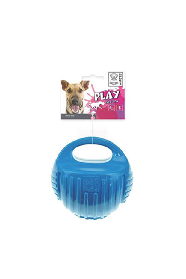 Rubber Ball Dog Toy Blue Small 7.7 cm