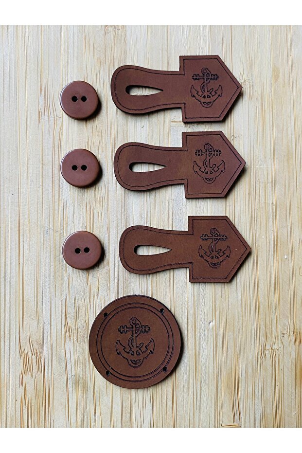 Efe Vest Button Set Dark Brown