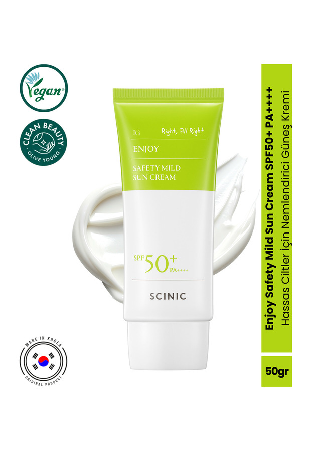 Enjoy Safety Mild Sun Cream Moisturizing Sunscreen for Sensitive Skin 50Gr