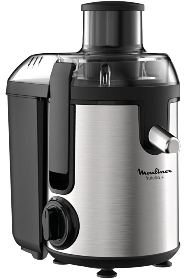 Frutelia + Juicer, 400 W, 2 Speed Levels, Compact, 950 ml Pulp Collector, Drip Stop, Dishwasher Safe