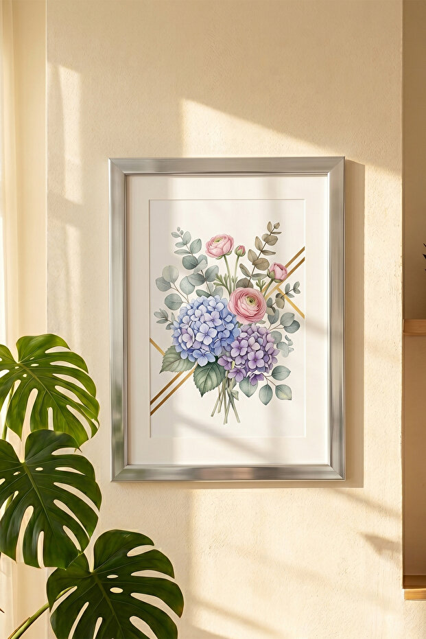 4409 إطار صور زجاجي فضي حديث للديكور، إطار صور للطاولة والجدار مقاس 21x29,7 سم