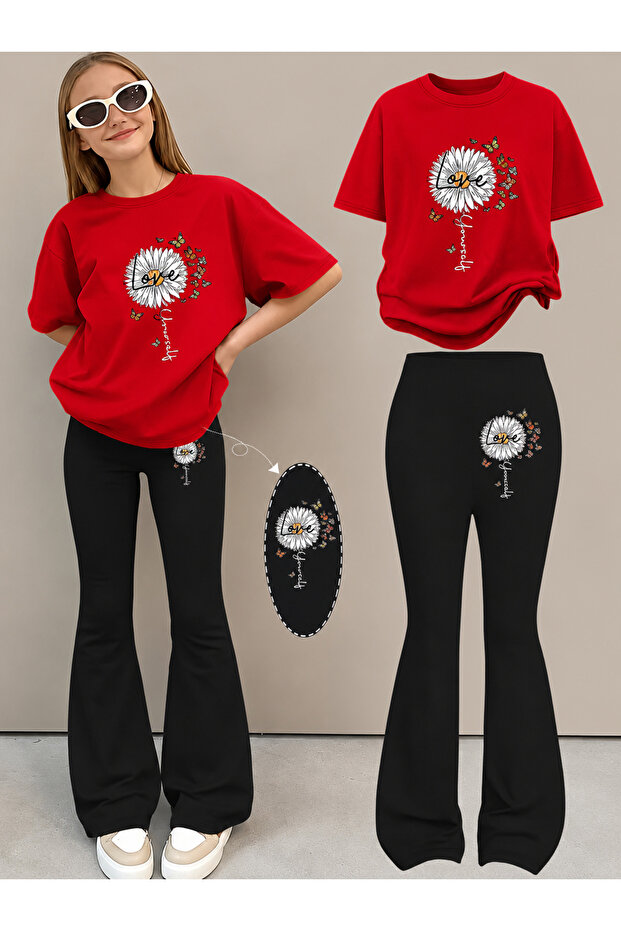 Girl's Spanish Style Leggings and T-Shirt Set
