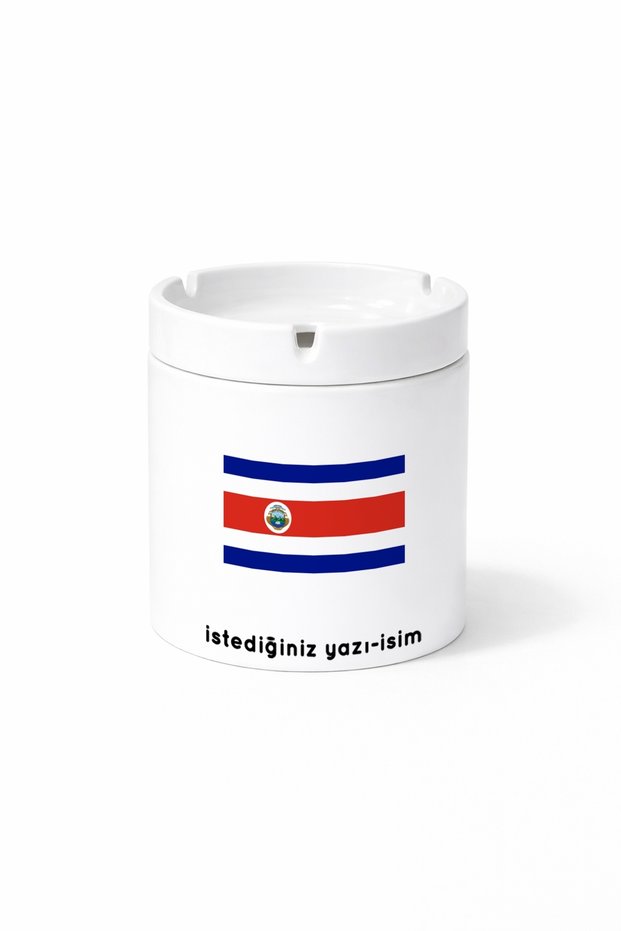 Country Cr Costa Rica Costa Rica Flag Flag Printed Ashtray Ashtray Gift