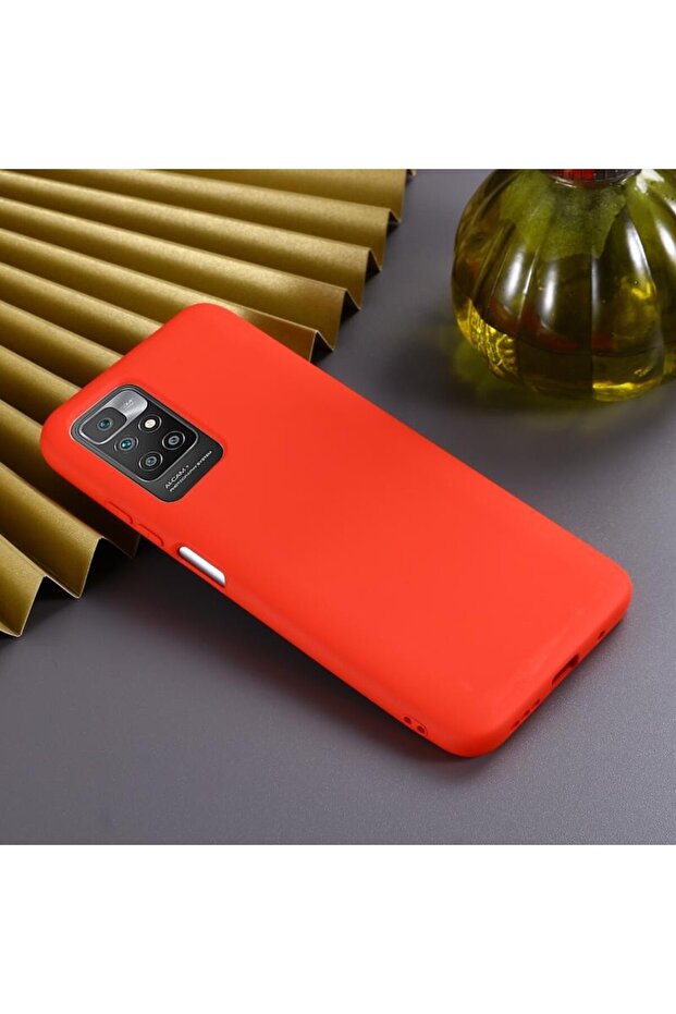 Solid Color Θήκη Σιλικόνης Red (Xiaomi Redmi 10) - 6