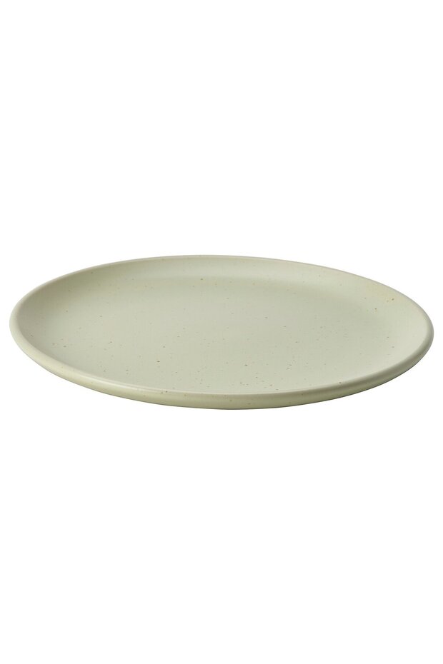 MOSSMAL Side plate, dot pattern/light green, 18 cm