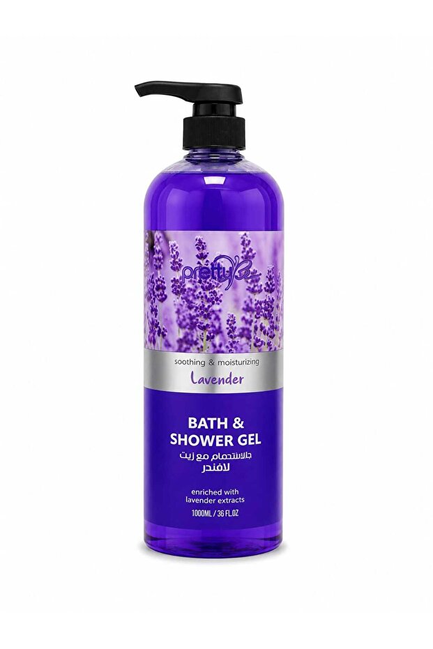 -BATH & SHOWER GEL LAVENDER EXTRACTS-1000ML