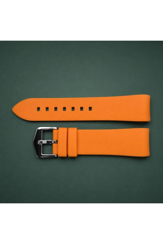 22mm Moonphase Case Opening Orange Watch Strap
