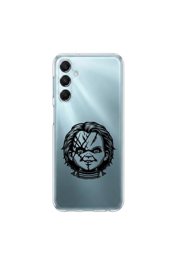Samsung Galaxy M34 Compatible Horror 4 Design Transparent Case