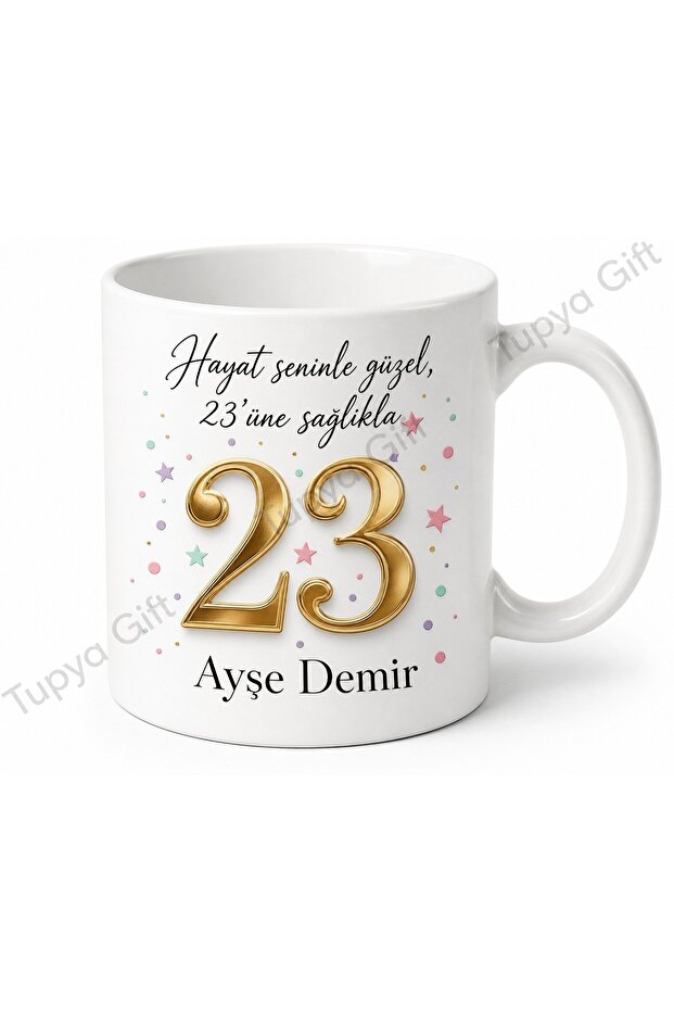 23Rd Birthday Gift Custom Printed Mug Cup Celebration Gift