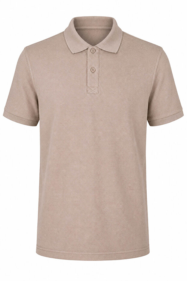 Petek Single Jersey Mink Men's Polo Neck T-Shirt 2326