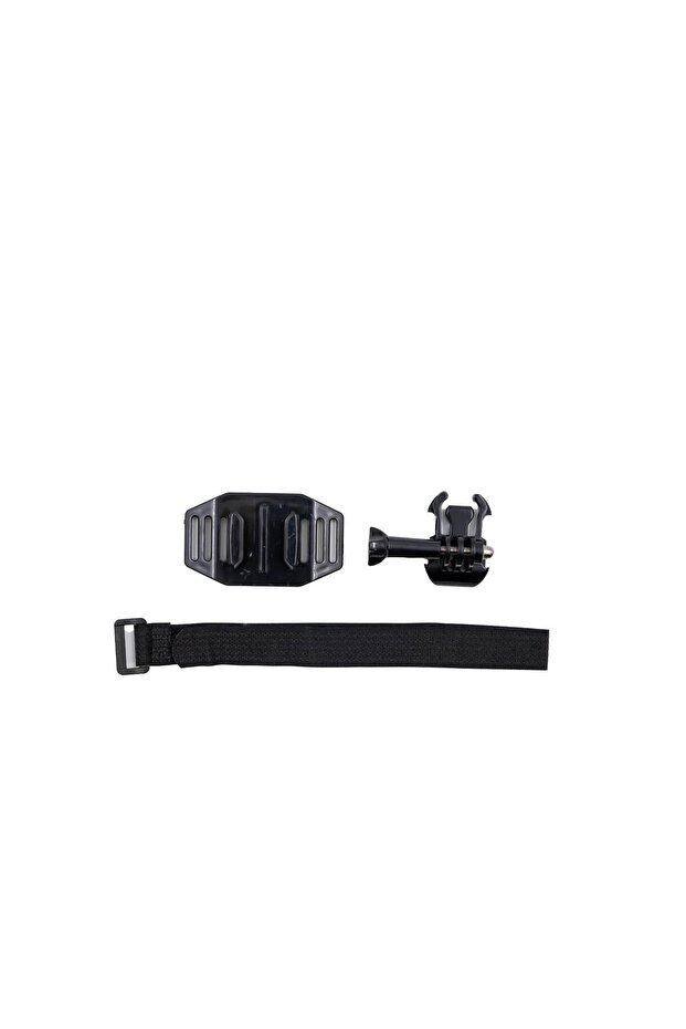 Briviga Gopro Helmet Mount (with Velcro Strap, Black) Action Camera Helmet Lower Chin Mount