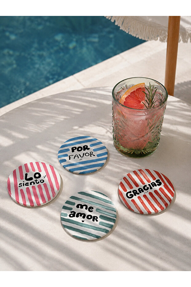 Ceramic Coasters Set of 4 Handmade