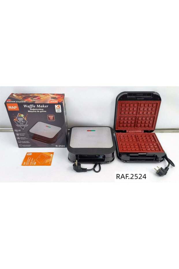 R.2524 Electric Waffle Maker 850W Non-Stick Coating Fast Heating Compact Breakfast Maker