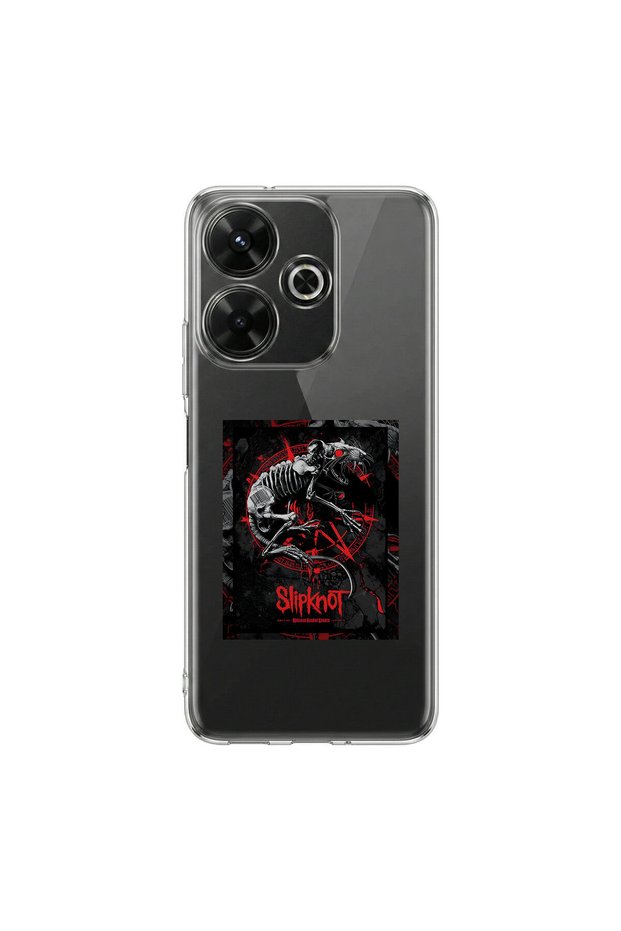 حافظة شفافة متوافقة مع Redmi 13 مصنوعة من المعدن بتصميم 18