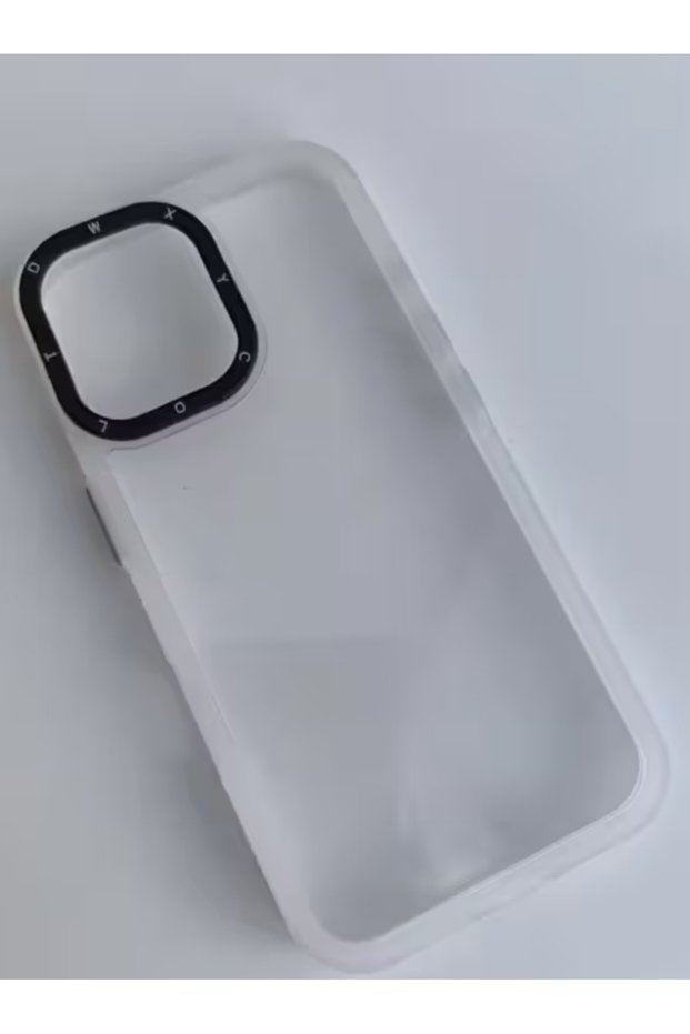 White Transparent Soft Case Compatible with iPhone 16 Pro Max