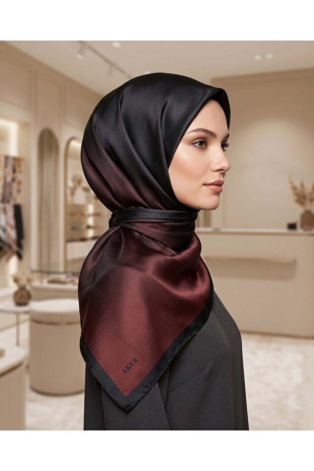 Crystal Scarf - Gradient - 1070950-915 - Black, Burgundy