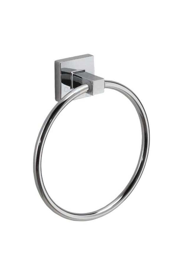 Wall Mounted Towel Ring in Kitchen Bathroom Chrome Stainless Steel Towel Holder