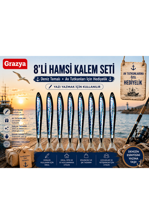HAMSİ KALEM 8’Lİ SET