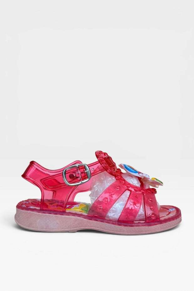 Daily Pool Beach Adjustable Buckle Children's Sandals Red - Blue