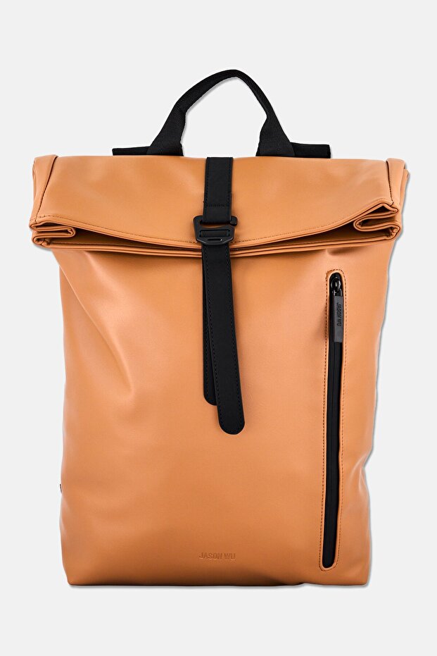Men Brand Logo Backpacks, Tan