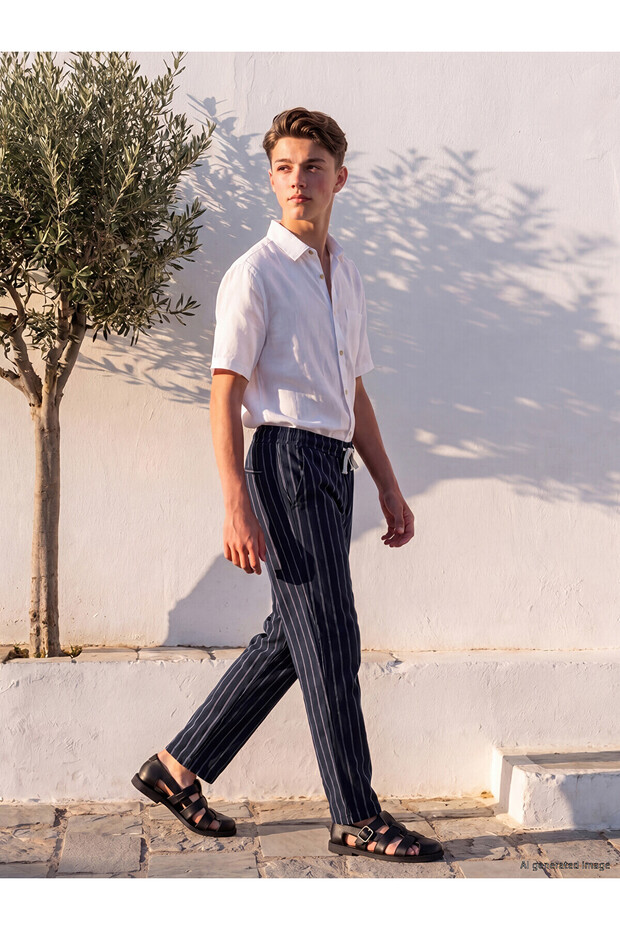 Nevavm Regular Fit Boys' Trousers with Difference