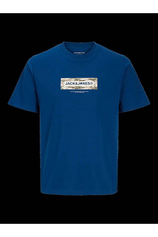 Jcobreeze Branded Tee Navy Blue Men's T-Shirt 12297851