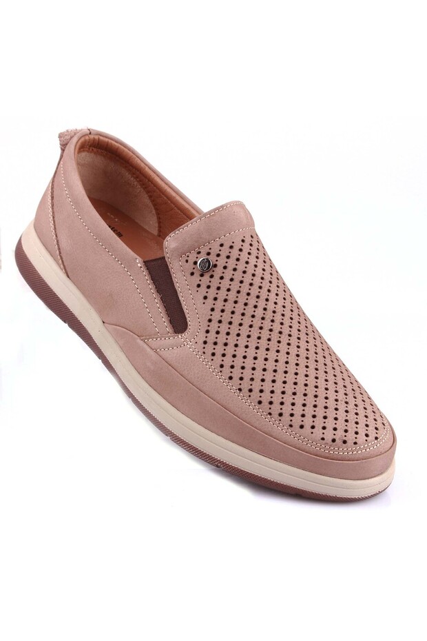 Genuine Leather Orthopedic Perforated Men's Casual Shoes 046