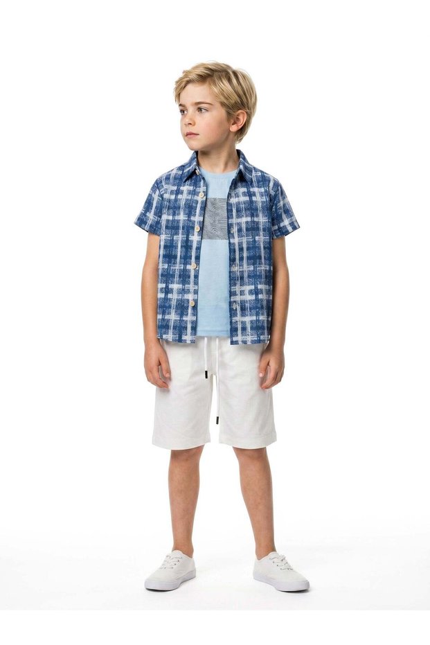 Boy's 3-Piece Summer Top and Bottom Set 8-14 Years Old 1931