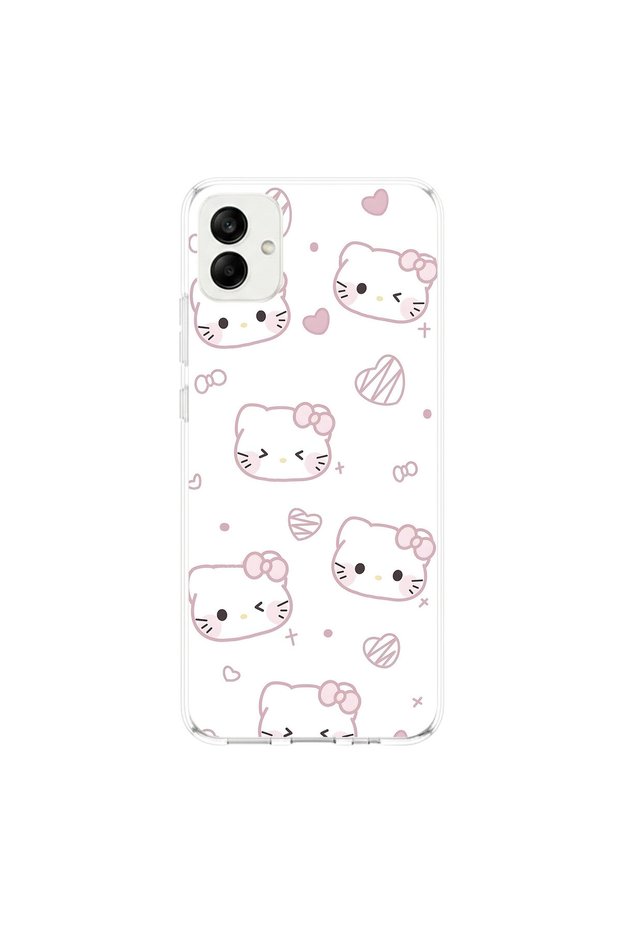 Samsung Galaxy A05 Compatible Hello Kitty Design Transparent Case