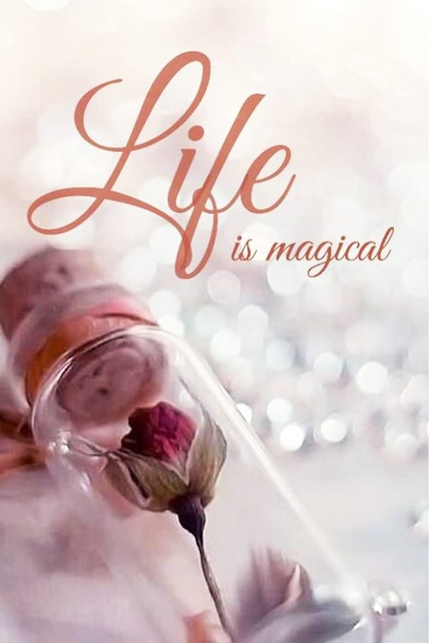 Alayra Life is Magical Life Changing Printed Quotes wall Posters for Home Decoration 5 MM thick