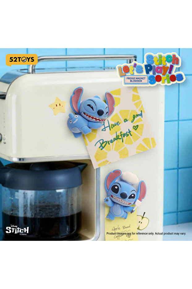 Stitch "Let’s Play!" Fridge Magnet, 1 random piece, cute Disney character accessory