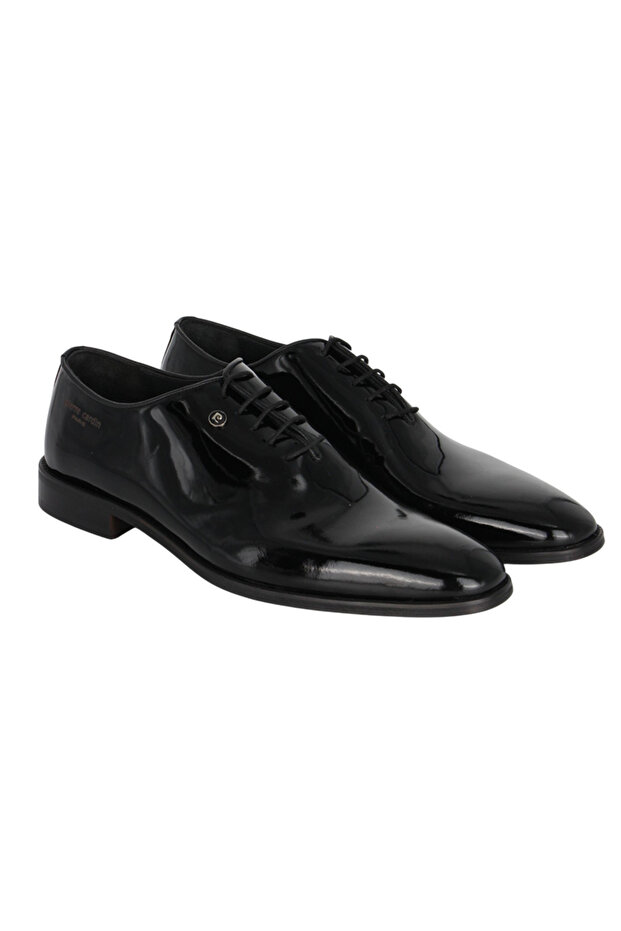 Men's Black Patent Leather Oxford Handmade Tuxedo Wedding Gala Classic Shoes