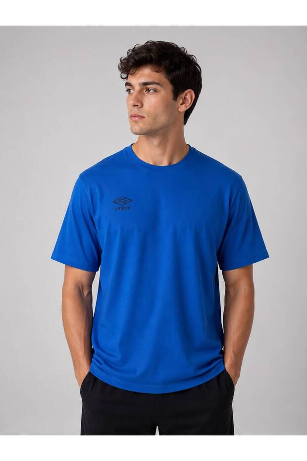 Season Men's Blue Cotton Sports T-Shirt Nf0150