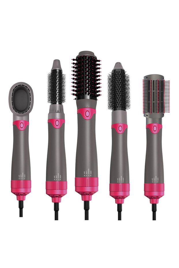 5 in 1 Hair Straightener Comb Hot Air Brush Hair Curler Hair Dryer Curling Wand Roller Beauty Styling Tools