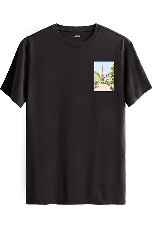 Paris View Stylish and Simple Printed T-Shirt