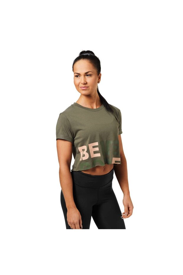 Women's Astoria Cropped Tee Gray