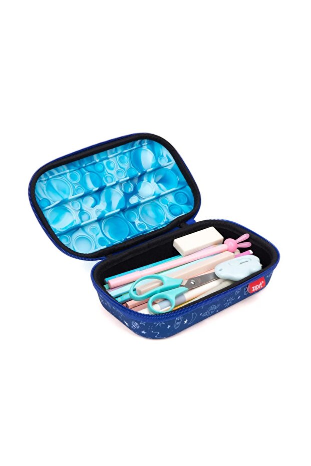 Penar cu fermoar Bubble Top Storage Box - Blue Space - 3